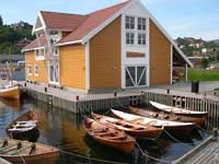 Oselvarnaustet - Oselvar boat guild club house, Os, Norway