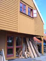 Inngangen til Oselvarverkstaden